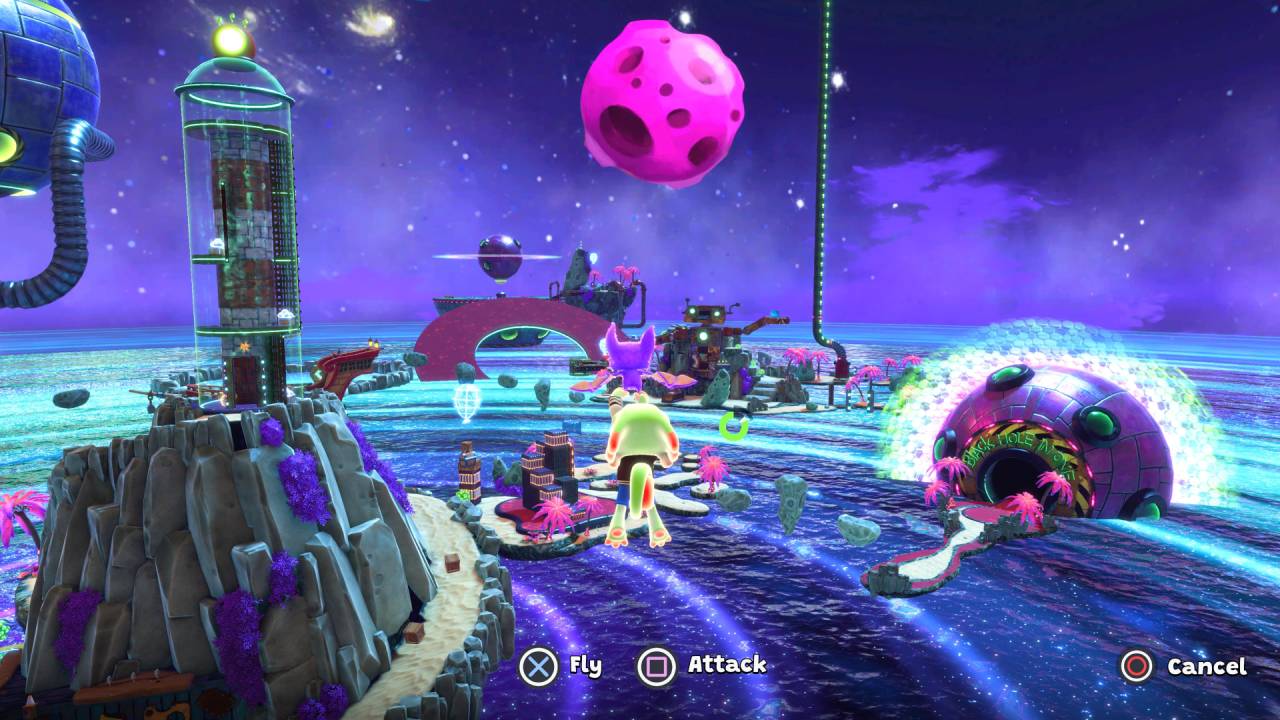 yooka-replaylee galaxy level in game