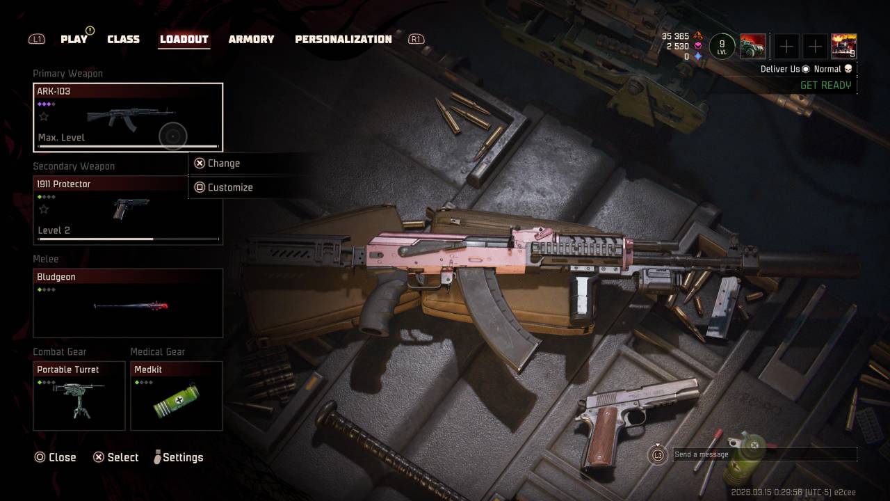 toxic commando gun customization screen